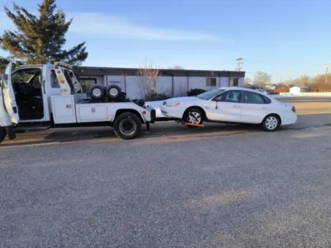 towing car